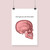 Skull illustration -clips-valentine's print