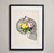 Skull Botanical Vintage Poster