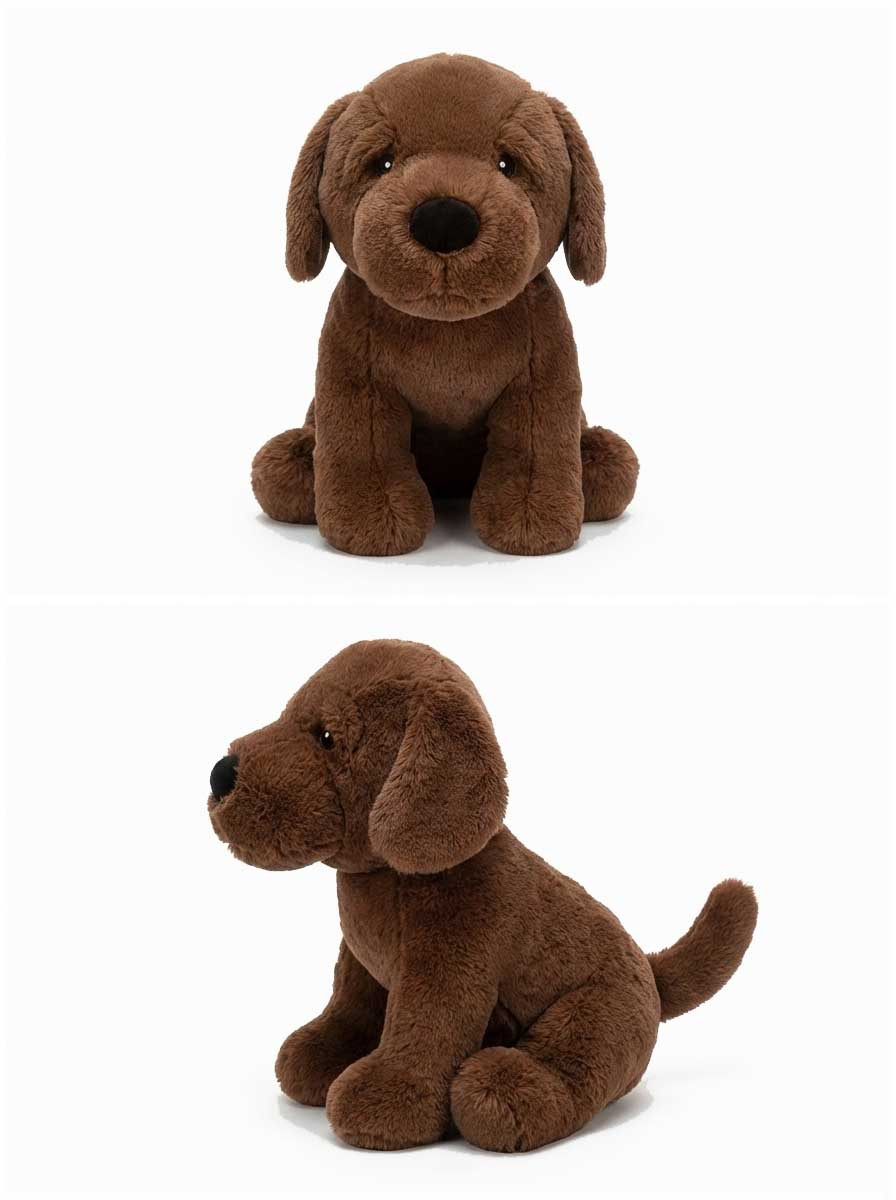 Jumbo 18 Inch Plush Dog Toy | 5 Squeakers | German Shepherd & Lab