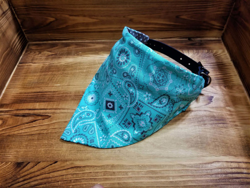 Teal Paisley Dog Bandana