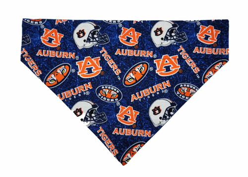 Auburn University Tigers Pet Bandana No-Tie Design