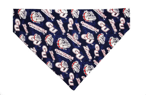 Gonzaga University Pet Bandana No-Tie Design