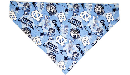 North Carolina Tar Heels Pet Bandana No-Tie Design