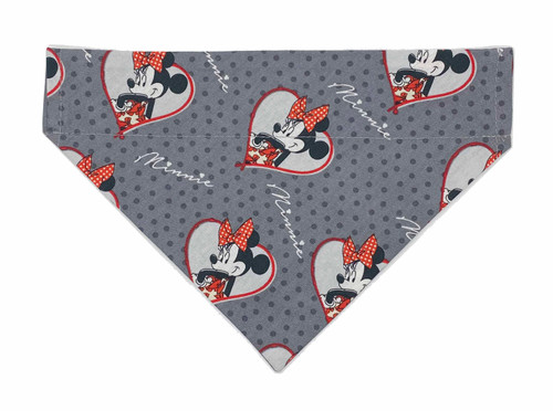 Minnie Mouse Pet Bandana No-Tie Design
