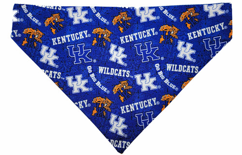 University of Kentucky Wildcats Pet Bandana No-Tie Design
