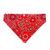 Red Paisley Pet Bandana No-Tie Design
