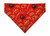 Iowa St over the collar dog bandana, handmade slip-on style no-tie pet accessory.