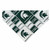 Michigan St Block over the collar dog bandana, handmade slip-on style no-tie pet accessory.