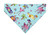 Pink Flamingo Teal Pet Bandana No-Tie Design