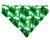 North Texas University Mean Green Pet Bandana No-Tie Design