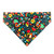 Fiesta over the collar dog bandana, handmade slip-on style no-tie pet accessory.