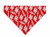 U of H Cougars over the collar dog bandana, handmade slip-on style no-tie pet accessory.