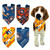 Houston Astros over the collar dog bandana, handmade slip-on style no-tie pet accessory.