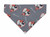 Minnie Mouse over the collar dog bandana, handmade slip-on style no-tie pet accessory.