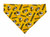 Mizzou over the collar dog bandana, handmade slip-on style no-tie pet accessory.