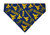 WV Mountaineers over the collar dog bandana, handmade slip-on style no-tie pet accessory.