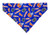 Florida Gators over the collar dog bandana, handmade slip-on style no-tie pet accessory.