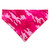 Pink Camo over the collar dog bandana, handmade slip-on style no-tie pet accessory.