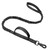 Black tactical bungee leash with dual control handles for K9 training and patrol.