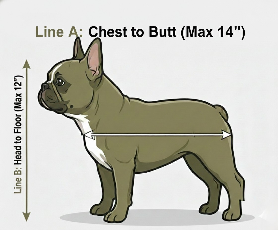 Pet Sling Sizing Chart