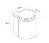 Caple Base Mounted 14L Swing Out Bin