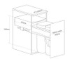 Caple SB4505402 Side Mounted 66L Duo Pull Out Bin