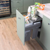 Caple SB4505402 Side Mounted 66L Duo Pull Out Bin