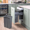 Caple SB4505402 Side Mounted 66L Duo Pull Out Bin