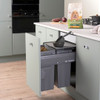 Caple SB5005402 Side Mounted 66L Duo Pull Out Bin