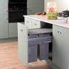 Caple SB5005402 Side Mounted 66L Duo Pull Out Bin