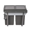 Austen & Co. 40L Built-In Pull Out Cupboard Kitchen Bin - 2 Compartments