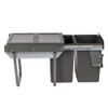 Austen & Co. 40L Built-In Pull Out Cupboard Kitchen Bin - 2 Compartments