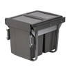 Austen & Co. 40L Built-In Pull Out Cupboard Kitchen Bin - 2 Compartments