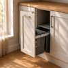 Austen & Co. 40L Built-In Pull Out Cupboard Kitchen Bin - 2 Compartments