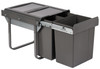 Austen & Co. 40L Built-In Hinged Cupboard Kitchen Bin - 3 Compartments