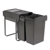 Austen & Co. 56L Built-In Hinged Cupboard Kitchen Bin - 2 Compartments