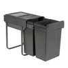 Austen & Co. 56L Built-In Hinged Cupboard Kitchen Bin - 2 Compartments