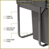 Austen & Co. 56L Built-In Hinged Cupboard Kitchen Bin - 2 Compartments
