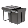 Austen & Co. 68L Built-In Hinged Cupboard Kitchen Bin - 2 Compartments