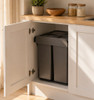 Austen & Co. 68L Built-In Hinged Cupboard Kitchen Bin - 2 Compartments