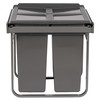 Austen & Co. 68L Built-In Hinged Cupboard Kitchen Bin - 3 Compartments