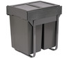 Austen & Co. 60L Built-In Hinged Cupboard Kitchen Bin - 2 Compartments