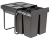 Austen & Co. 68L Built-In Hinged Cupboard Kitchen Bin - 4 Compartments