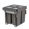 Austen & Co. 68L Pull Out Cupboard Kitchen Bin - 3 Compartments