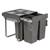 Austen & Co. 68L Pull Out Cupboard Kitchen Bin - 3 Compartments