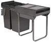Austen & Co. 56L Pull Out Cupboard Kitchen Bin - 2 Compartments