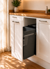 Austen & Co. 56L Pull Out Cupboard Kitchen Bin - 2 Compartments