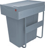 Hailo Base Mounted 42L Pull Out Bin for Hinged Doors 400mm