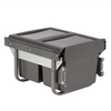 Austen & Co. 30L Built-In Hinged Cupboard Kitchen Bin - 2 Compartments