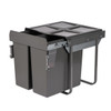 Austen & Co. 68L Built-In Pull Out Cupboard Kitchen Bin - 2 Compartments